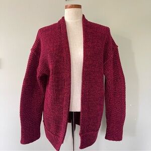 Free People Red High Hopes open front cardigan size Medium preowned